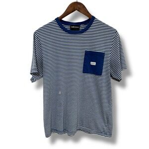 The Hundreds Men's Striped Pocket Logo T Shirt *Flawed Size M 19.5 x 26